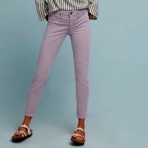AG The Stevie Ankle Slim Straight Pants Purple
